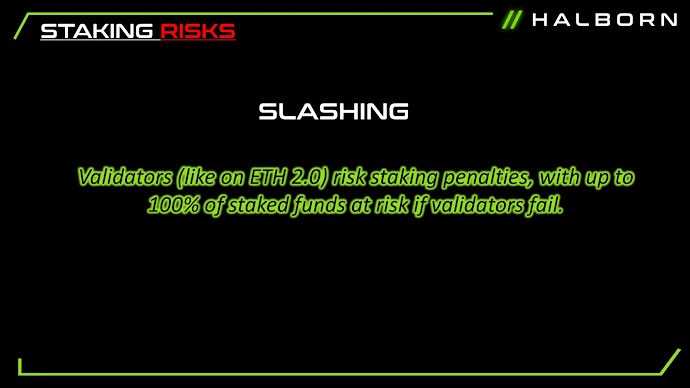What is slashing staking?