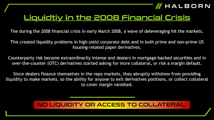 liquidity in the 2008 financial crisis